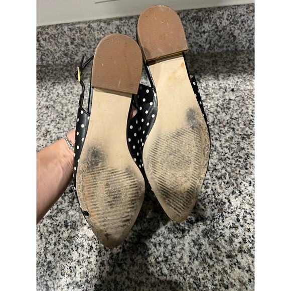 Talbots pok-a-dot sling backs - Picture 4 of 5